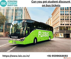 Can you get student discount on bus tickets