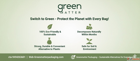 Buy Premium Biodegradable Garbage Bags Online - Greenmatter Packaging
