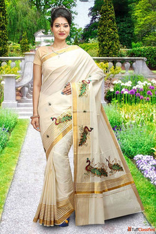 Shop Kerala Saree - Elegant Kasavu Weaves Online at Best Prices