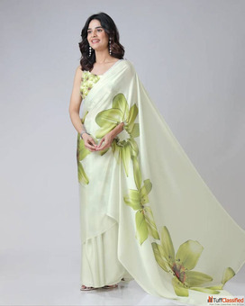 Buy Satin Saree Online - Smooth Stylish Collection
