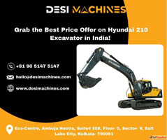 Grab the Best Price Offer on Hyundai 210 Excavator in India