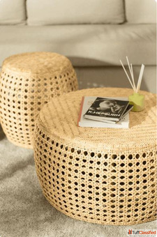 Buy Round Rattan Coffee Table Set Online in India Pantai Pura