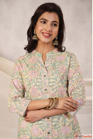 Hand Block Print Kurti Online Elegant Ethnic Wear by Shahena...
