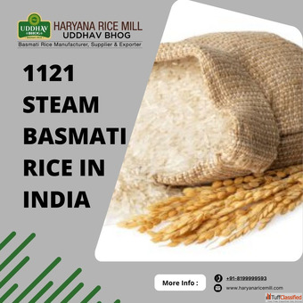 1121 Steam Basmati Rice in India