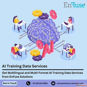 Get Multilingual and Multi Format AI Training Data Services from EnFuse Solutions