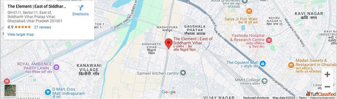 Specious 3 BHK Apartment in Siddharth Vihar Ghaziabad The Element