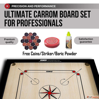 Synco Carrom Board Premium QualitySmooth Surface Durable