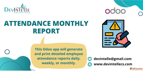 Attendance Monthly Report in Odoo