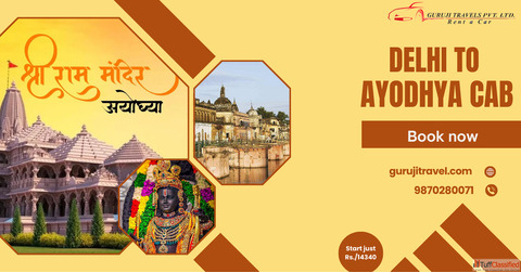 Delhi to Ayodhya Cab hire Taxi from Delhi to Ayodhya Delhi to Ayodhya Taxi fare