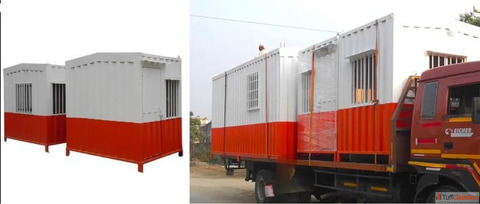 Office Container Company Rectangular MS Porta Cabin