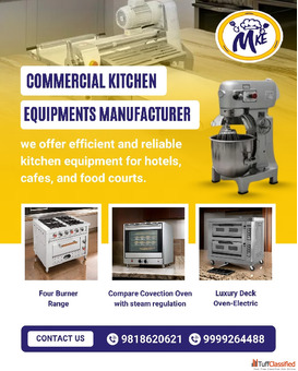 Commercial Kitchen Equipments Manufacturer