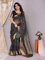 Glamorous Black Sarees - Shop Designer Styles Online at Mirr...