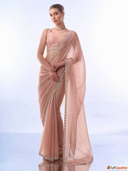 Pretty Pink Sarees - Buy Designer Pink Sarees Online at Mirraw