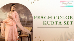 Peach Color Kurta Set