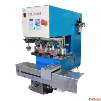 Three Colour Pad Printing Machine in Delhi - By Sharpline Engineers