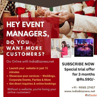 Grow Your Event Planning Business Online with IndiaBizzness....
