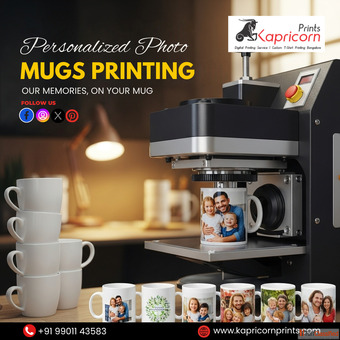 Personalized Photo Mugs Printing in Bangalore