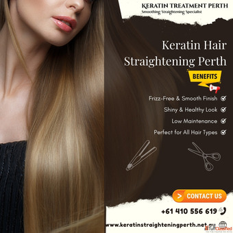 Keratin hair straightening treatment