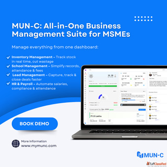 Organize Automate and Grow with MUN-C Business Suite