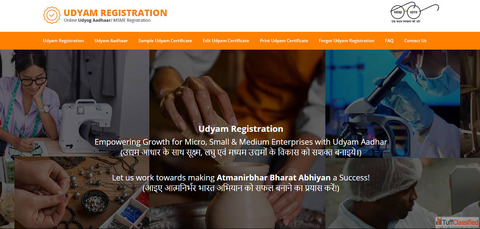 Udyam Registration Udyam Aadhar Udyam Certificate