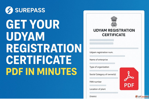 Get Your Udyam Registration Certificate PDF in Minutes - Surepass