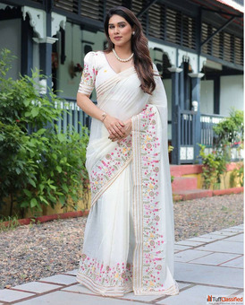 White Sarees - Shop Elegant Designer Styles Online at Mirraw