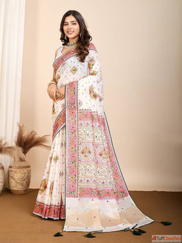 White Sarees - Shop Elegant Designer Styles Online at Mirraw