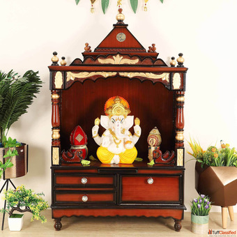 Discover Wooden Mandirs for Your Home