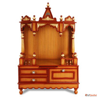 Bring Tradition Home with Wooden Mandirs