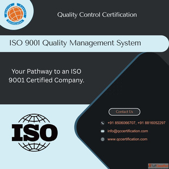 ISO 9001 Quality Management System Quality Control Certification