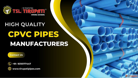 High Quality CPVC Pipes Manufacturers in India
