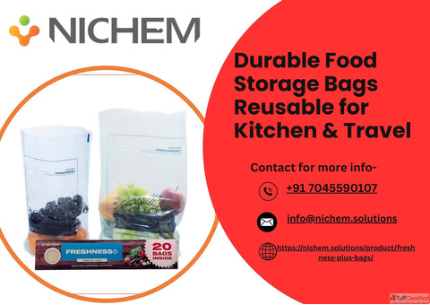Durable Food Storage Bags Reusable for Kitchen Travel