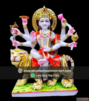 Grace Your Home With Maa Durga Marble Statue