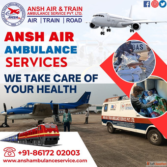 Life-saving Wings Ansh Air Ambulance Services in Delhi Great Medical Assistance