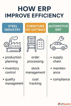 How ERP for Steel Industry Furniture ERP Software Automotive ERP Improve Efficiency