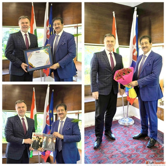 H.E. Robert Maxian Ambassador of Slovakia to India Presented Patronship of Indo-Slovakia Film and Cu