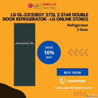 LG GL-S312SEGY 272L 2 Star Double Door Refrigerator - LG Onl...