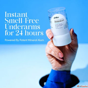 PHITKU Alum Infused Crystal Roll-On Stick Natural Deodorant
