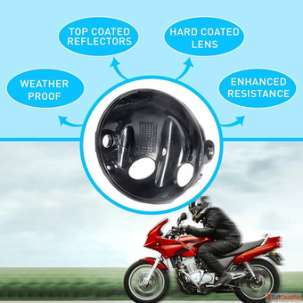 Uno Minda 5115-049 Head Light DOME for YAMAHA RX-100