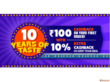 Celebrate 10 Years of Flavor with RailRestro - Best Train Food Delivery Ever