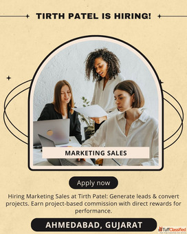 Marketing Sales Executive - Earn Project-Based Commissions at Tirth Patel