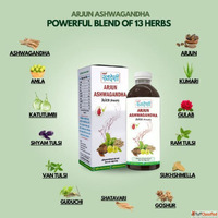 Buy Arjun Ashwagandha Juice Heart Health Stress Relief Sampu...