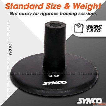 Synco Spike Pole Base Black