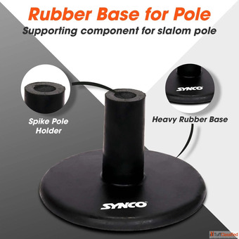 Synco Spike Pole Base Black