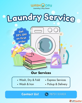 Laundry Services in Sector 1 Bisrakh Greater Noida Washodry