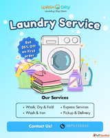 Laundry Services in Sector 1 Bisrakh Greater Noida Washodry