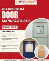 Trusted Clean Room Door Manufacturer in India - Altif Foams