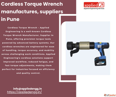 Cordless Torque Wrench Cordless Torque Wrench manufactures suppliers in Pune Applied Engineering