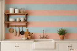 Choose the Best Style of Horizontal Stripes for Kitchens Wal...