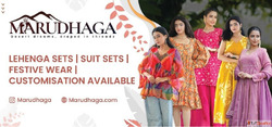 Marudhaga - Best Ethnic Wear for Women Hand Embroidered Lehe...